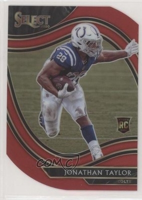 2020 Panini Select Field Level Red Prizm Die-Cut Jonathan Taylor Rookie RC 1j2