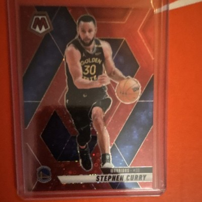 Panini Mosaic Stephen Curry Red Fast Break Warriors #163 Serial Numbered /99