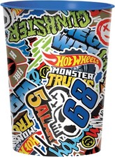 Hot Wheels Monster Truck Toy Car Kids Birthday Party Favor 16 Oz. Plastic Cup