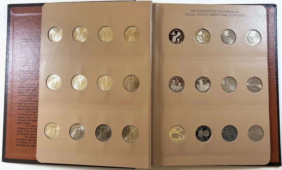 2009 PD&S Proof Coins in Dansco 7144 Statehood DC & US Territory-Silver not Incl - Image 3 of 4