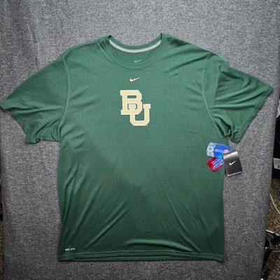 Baylor Bears Nike Dri-FIT Logo T-Shirt Men's XXL NWT Green BU NCAA Football Fit