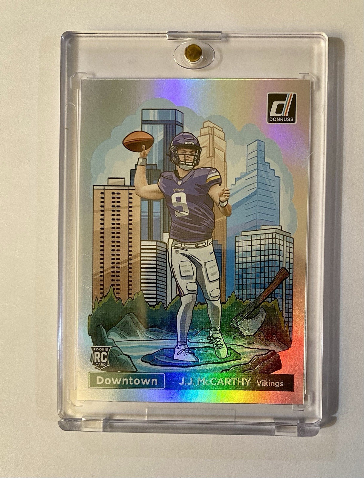 2024 Panini Donruss Optic Downtown! J.J. McCarthy #11 (RC) Vikings Rookie