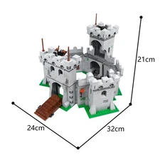 Modular Playable Retro Style Castle Model 1765 Pcs Medieval Building