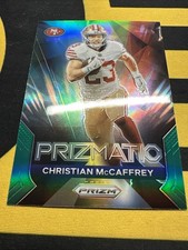 2023 Panini Prizm prismatic Christian McCaffrey Green Prizm San Francisco 49ers 