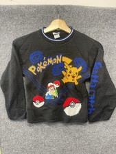 Vintage Pokemon Nintendo Ash Pikachu Sweater Youth Size Medium