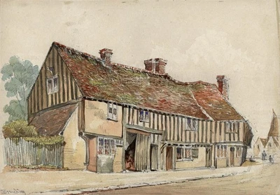 Brenchley Kent Aquarell Gemälde - James Foster Wadmore 19. Jahrhundert - Bild 1 von 3