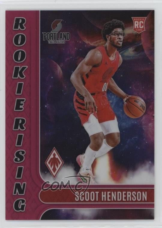 2023-24 Panini Phoenix Rookie Rising Pink /99 Scoot Henderson #11 v9t