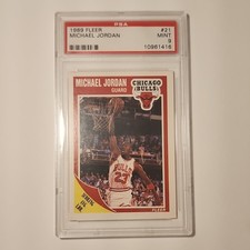 1989-90 Fleer Michael Jordan #21 Chicago Bulls Base Scoring Avg. Ldr. PSA 9