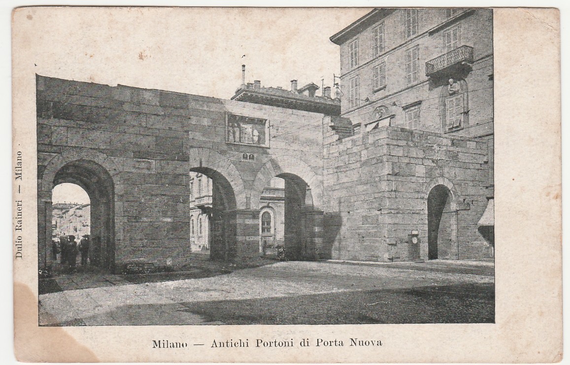 MILANO - ANTICHI PORTONI DI PORTA NUOVA -37374-