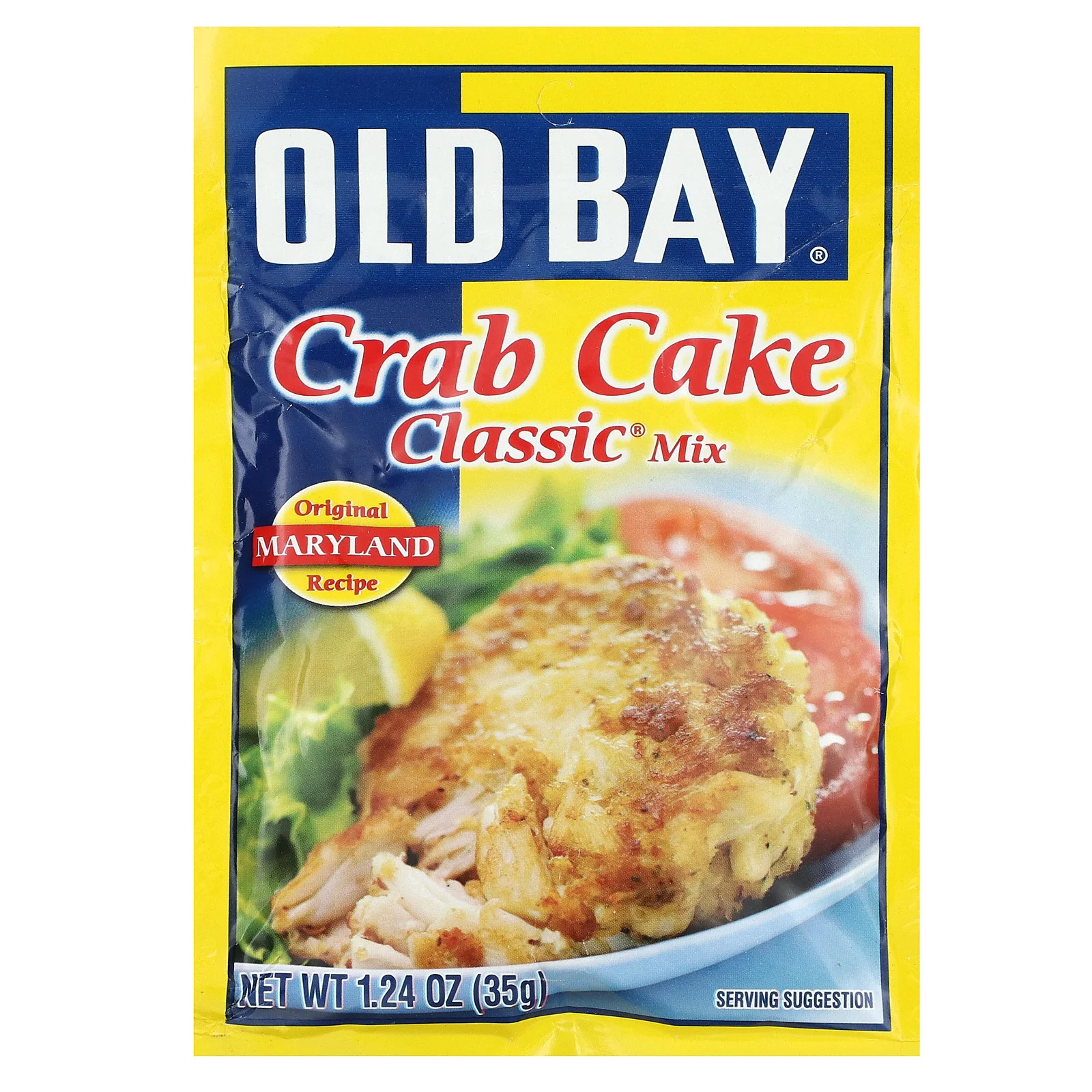 Классический крабовый пирог, 1,24 унции (35 г)