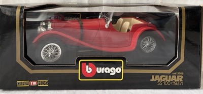 NEW IN BOX: 1:18 1937 Red Jaguar SS 100 cod.3006 DIAMONDS Collection