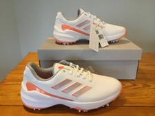 Adidas Womens White & Coral ZG23 Lightstrike Golf Shoes  Size 6.5 New In Box