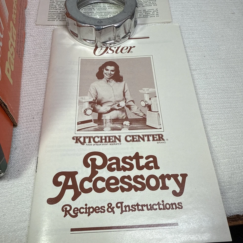 Kit de accesorios para pasta centro de cocina OSTER 939-65 de colección también se adapta a molinillo OSTER Foto 3 de 4