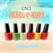 CND VINYLUX "Gleam & Glow" SUMMER 24 Long-wear Lacquer 0.5 fl oz/15mL *Pick Any*