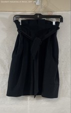 BCBGMAXAZRIA Women's Stella High Waist Tie Belt Skirt Black NWT COA Size 0