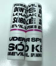 2 Pack UOMA Lipstick Unfiltered Lips Don't Lie Matte Lipstick Brilliant