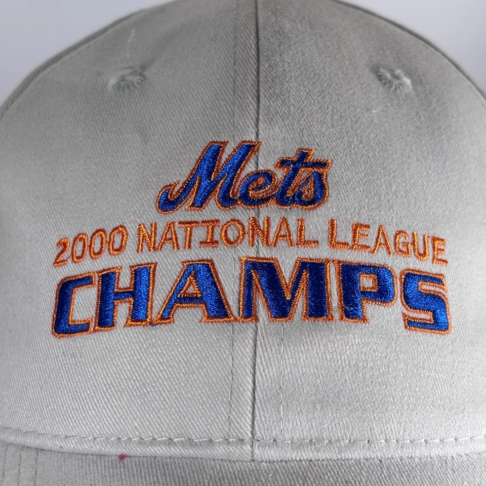 Gorra de béisbol New York Mets 2000 NL Champs beige bordada Fox Sports OS Foto 2 de 4