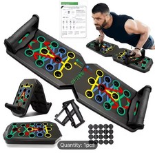 28 in 1 Push Up Rack Board System Fitness Workout Train Home Gym Exercise Stands