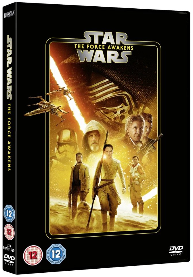 Star Wars: The Force Awakens (DVD) Domhnall Gleeson Oscar Isaac (UK IMPORT) - Image 2 of 2