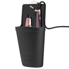 Heat Resistant Silicone Hair Iron Mat and Pouch,Portable Travel Hair Straight...
