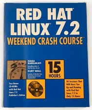 Red Hat Linux 7.2 Weekend Crash Course Barkakati Wall 2002 PB No Discs