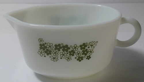 Corning Ware Corelle Crazy Daisy Spring Blossom Gravy Boat Vintage 77B No Plate