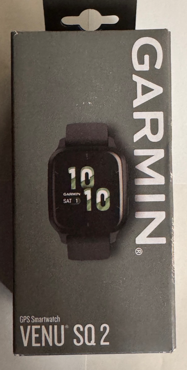GARMIN VENU SQ 2 AMOLED GPS SMARTWATCH WITH HRM BLACK - NEW