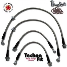 For Chevy Corvette C7 Front Rear Brake Lines Stainless Braided Steel Techna-fit