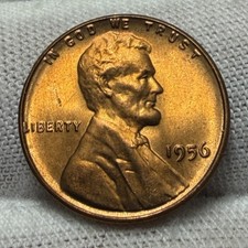 1956 Lincoln Wheat Cent Penny Uncirculated Receive Coin Pictured 4668