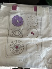 Radley Women's Tote Bag Pink Handles Canvas Biscuits Design Unopened with Tag