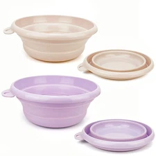 2Pack Collapsible Wash Basin, Space Saving for Dishing, Fruit, Camping, Hikin...