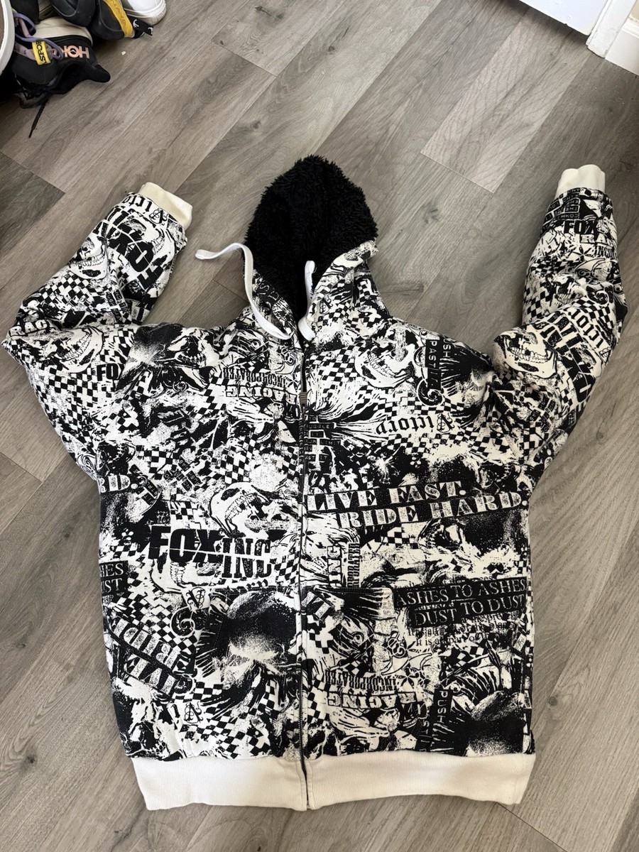 Fox Racing Sasquatch Racing Hoodie - White W/ Black - XXL | eBay