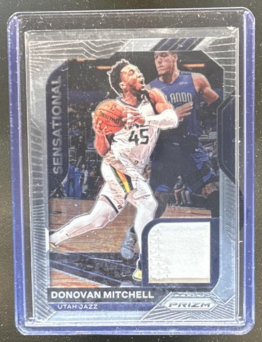 2020-21 Panini Prizm Donovan Mitchell Sensational Jersey #SSW-DMI Jazz