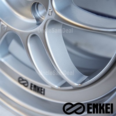 16x7 4x114.3 43 OFFSET ENKEI JAPAN RPF RPF1 SILVER 12 SPOKES SPORT