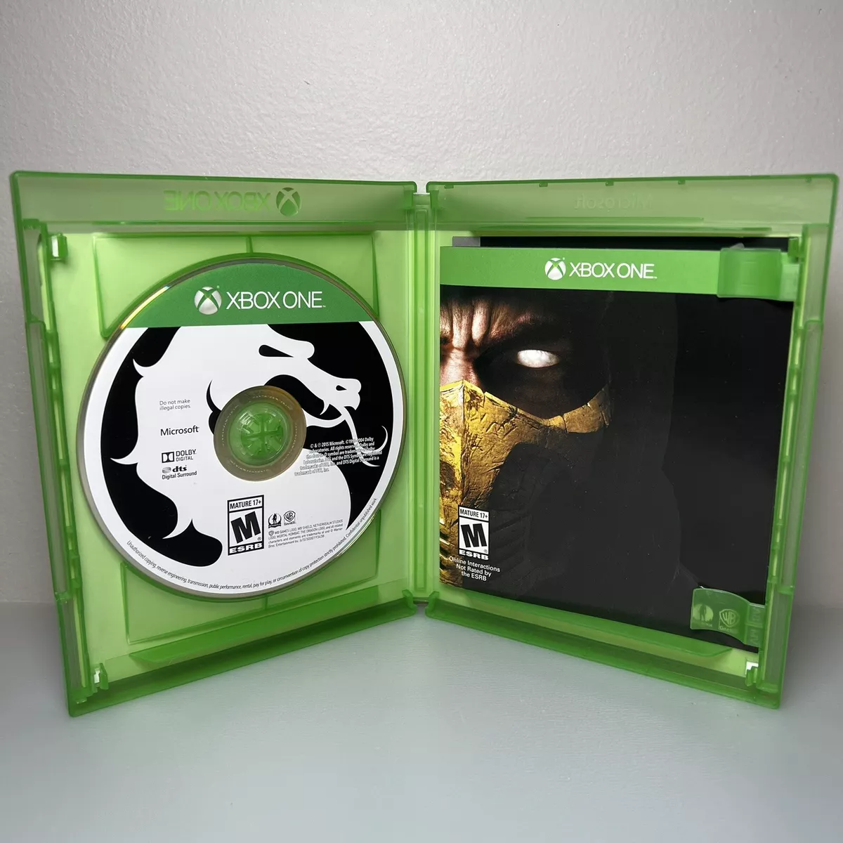 Mortal Kombat X 10 - Xbox One XB1 Video Game Complete with Manual CIB  883929426393