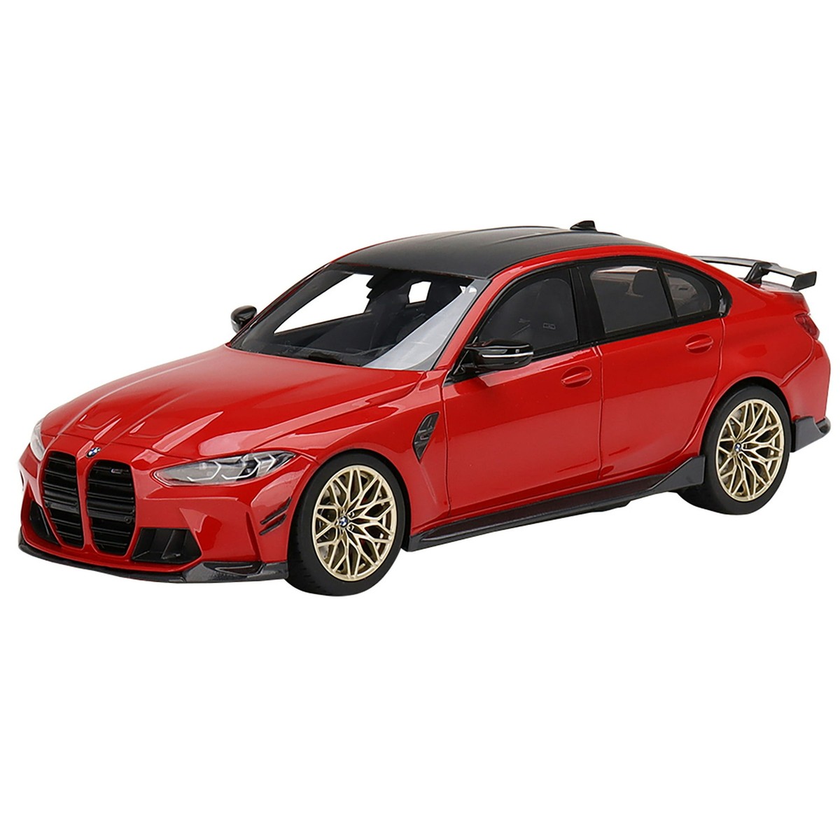 BMW M3 M-PERFORMANCE G80 TORONTO RED 1/18 MODEL CAR BY TOP