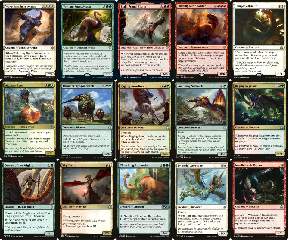 ELITE Commander R/G/W Dinosaur Deck - EDH - Gishath - 100 Card - MTG!! - Image 3 of 4