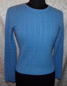 blue cashmere sweater