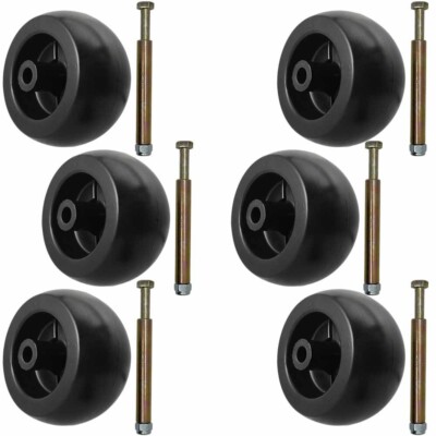 6Pk Deck Wheel Kit for John Deere UC28193 TCU18744 TCU19299 19M8006 M8x120