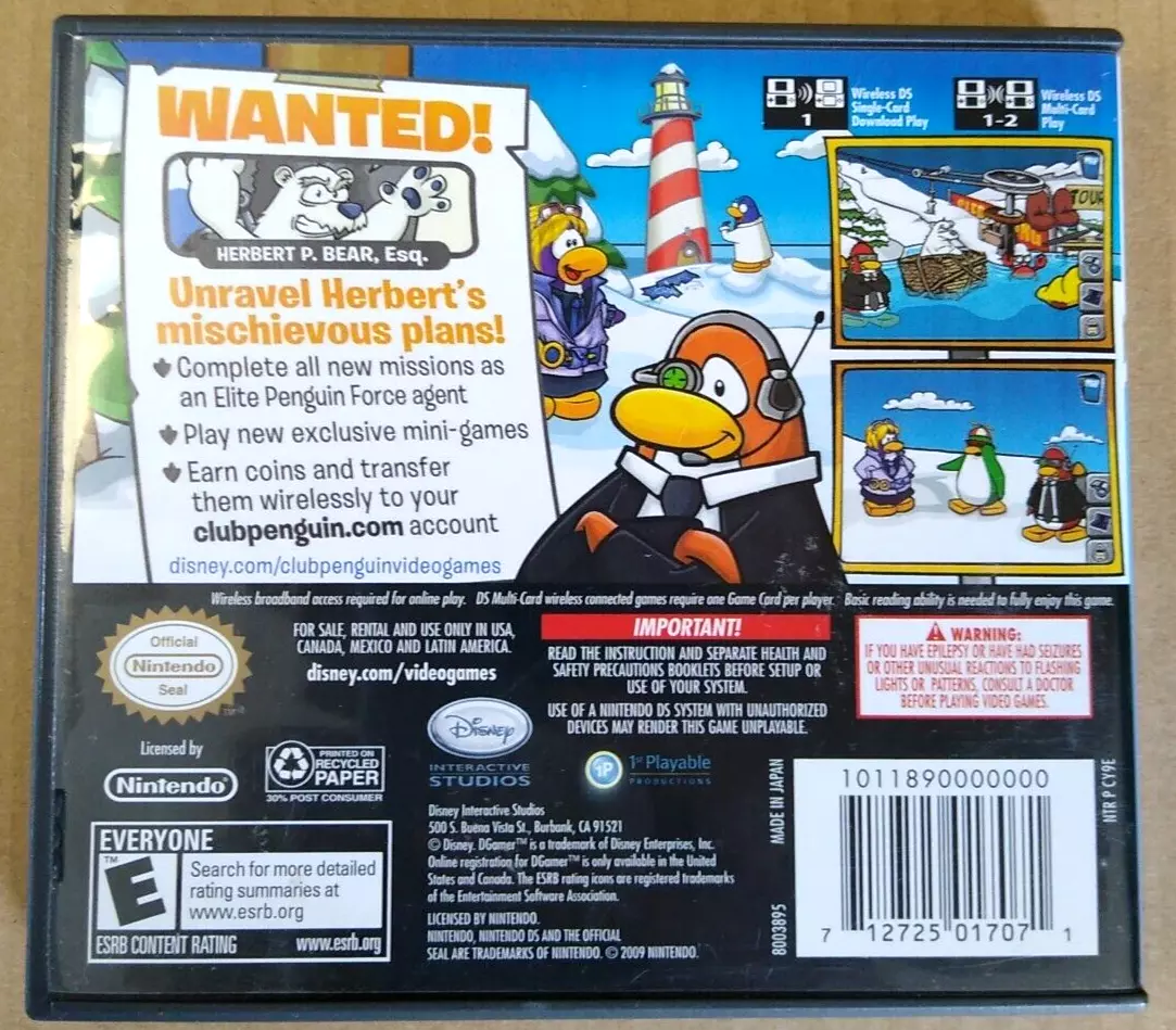  Club Penguin: Elite Penguin Force: Herbert's Revenge : Disney  Interactive: Video Games