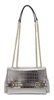 Guess Sestri Convertible Xbody Flap Bag Schultertasche Tasche Pewter Stone Neu