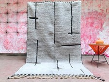 Image of CUSTOM Beni ourain rug - New Berber design Hand-Knotted Moroccan wool rug