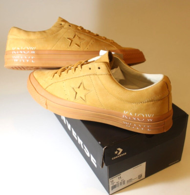Converse x Know Wave One Star Ox Low Top Soba/Gum Light Honey Size 12   161405C