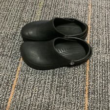Crocs Bistro Clogs Black Rubber Slip On Comfort Slip Resistant Shoes W8-9 M6-7