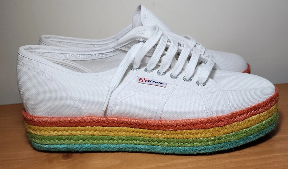 Superga woven platform sale