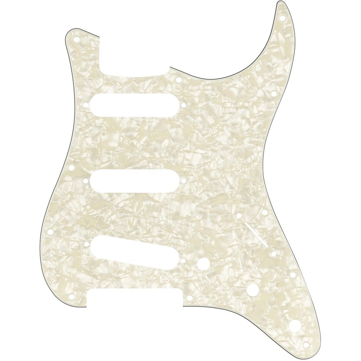 Fender Parts Pickguard Stratocaster S/S/S 11-Hole Mount Aged White Pearl, 4-Ply