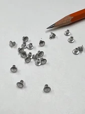 (1,000) 3/32 X 1/8" Semi Tubular Rivet Aluminum Truss Head .0875x.125" Head=.19"