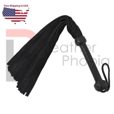 Real Cow Leather Flogger 25 Falls BDSM Slapper Handmade  Thick Heavy Duty Whip