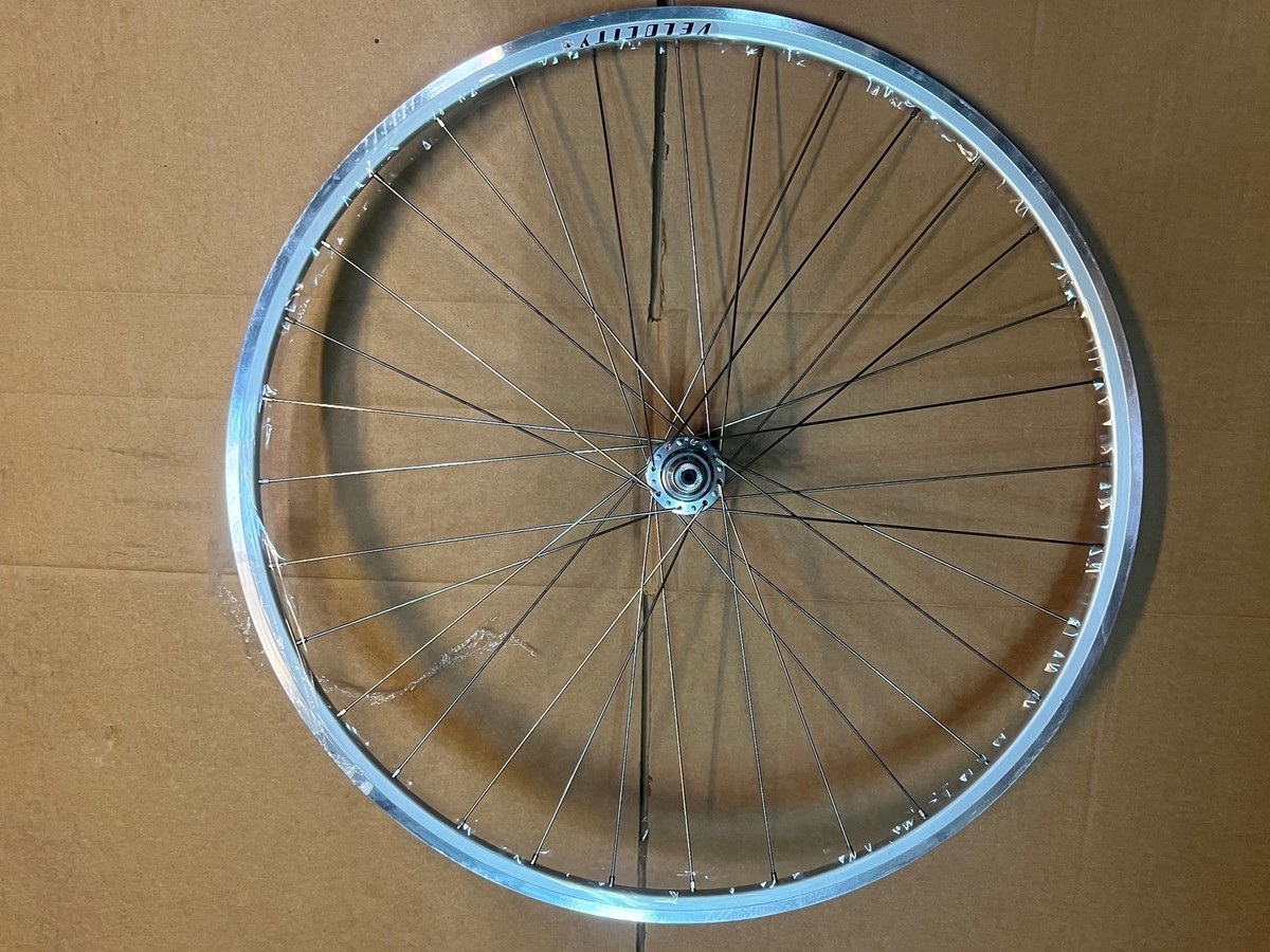 Velocity Aerohead OC Silver Wheelset 8-10sp QR Road CX 700C