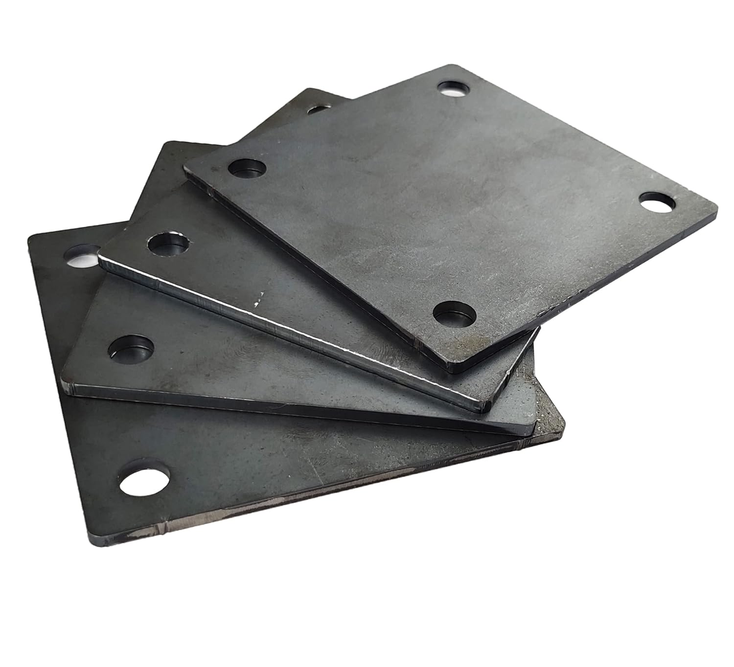 4-Inch Steel Plate with Holes. 4 PCS 4